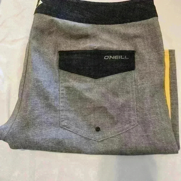 O'Neill Men's Jordy Freak Board Shorts size 36 blue green yellow swim trunks - Picture 11 of 11